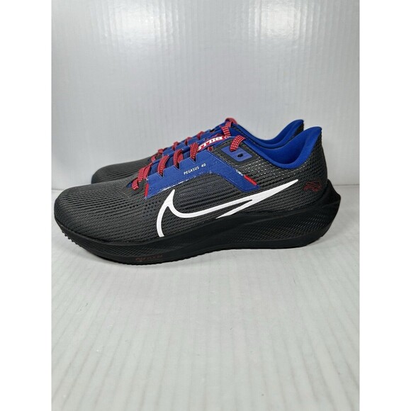 Size 8.5 Nike Zoom Pegasus 40 Buffalo Bills NFL Mens Shoes Black Blue DZ5976-001 - Picture 3 of 8
